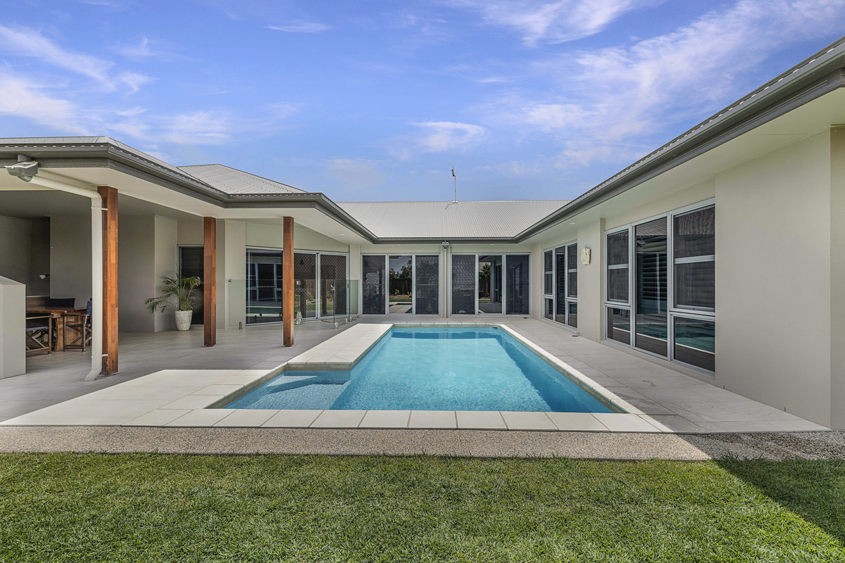Eungella pool design facing house