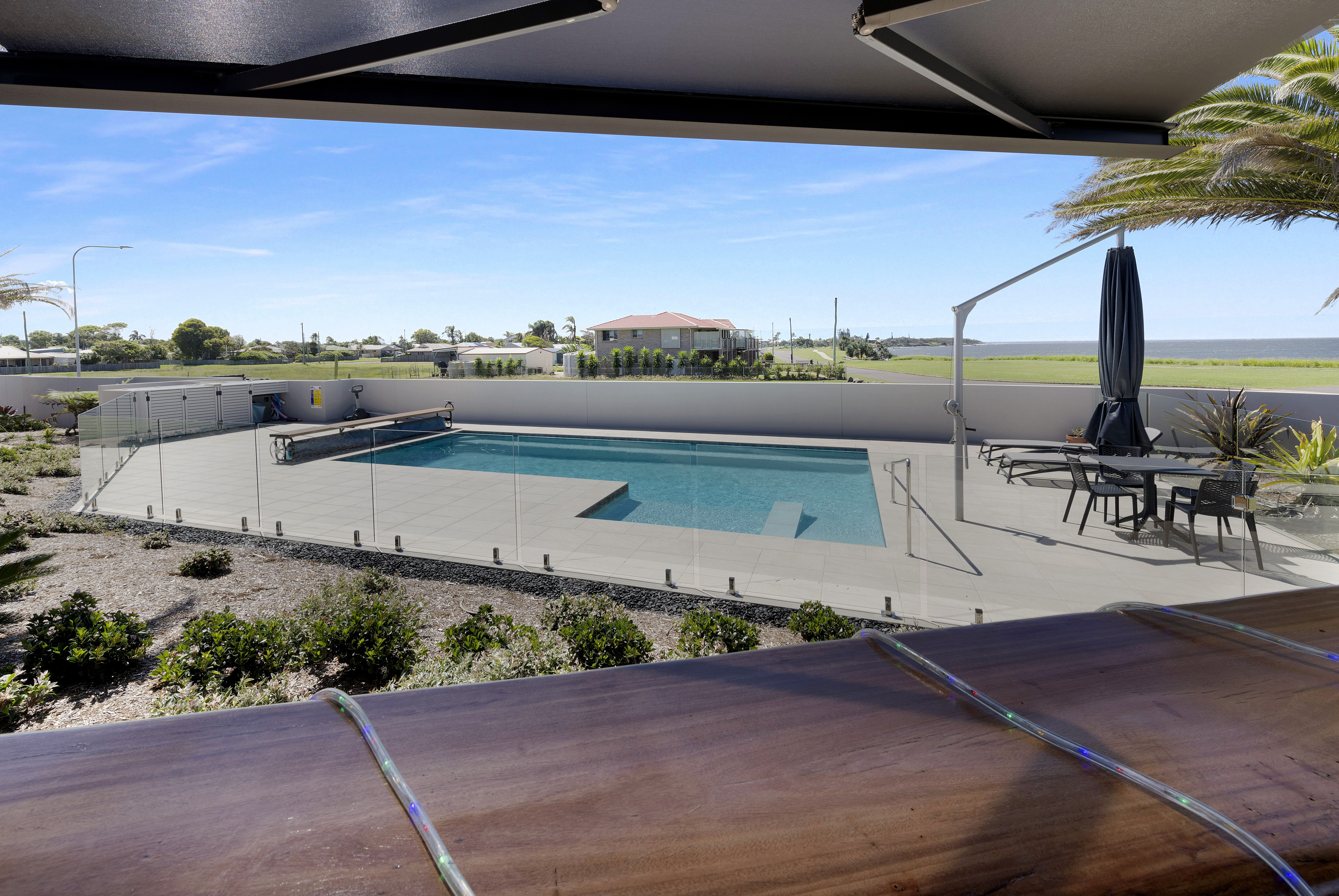 Dryden pool from a distance