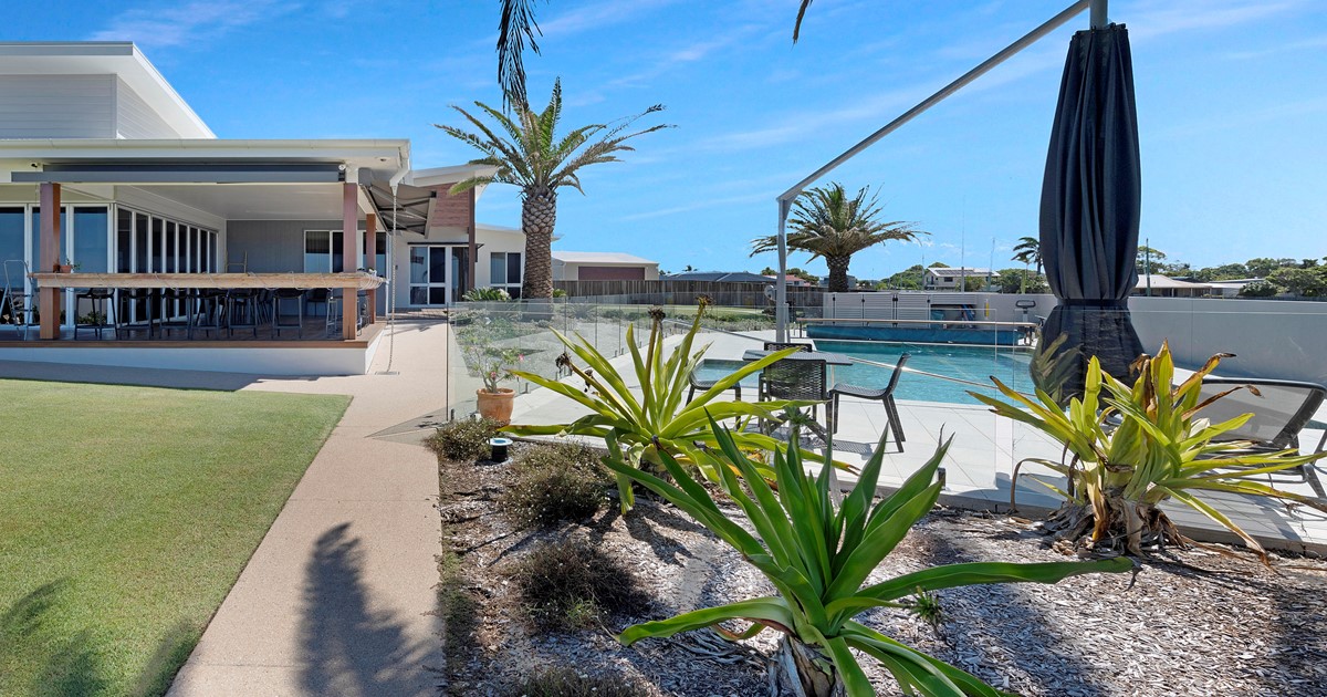 Dryden pool with trees and shade